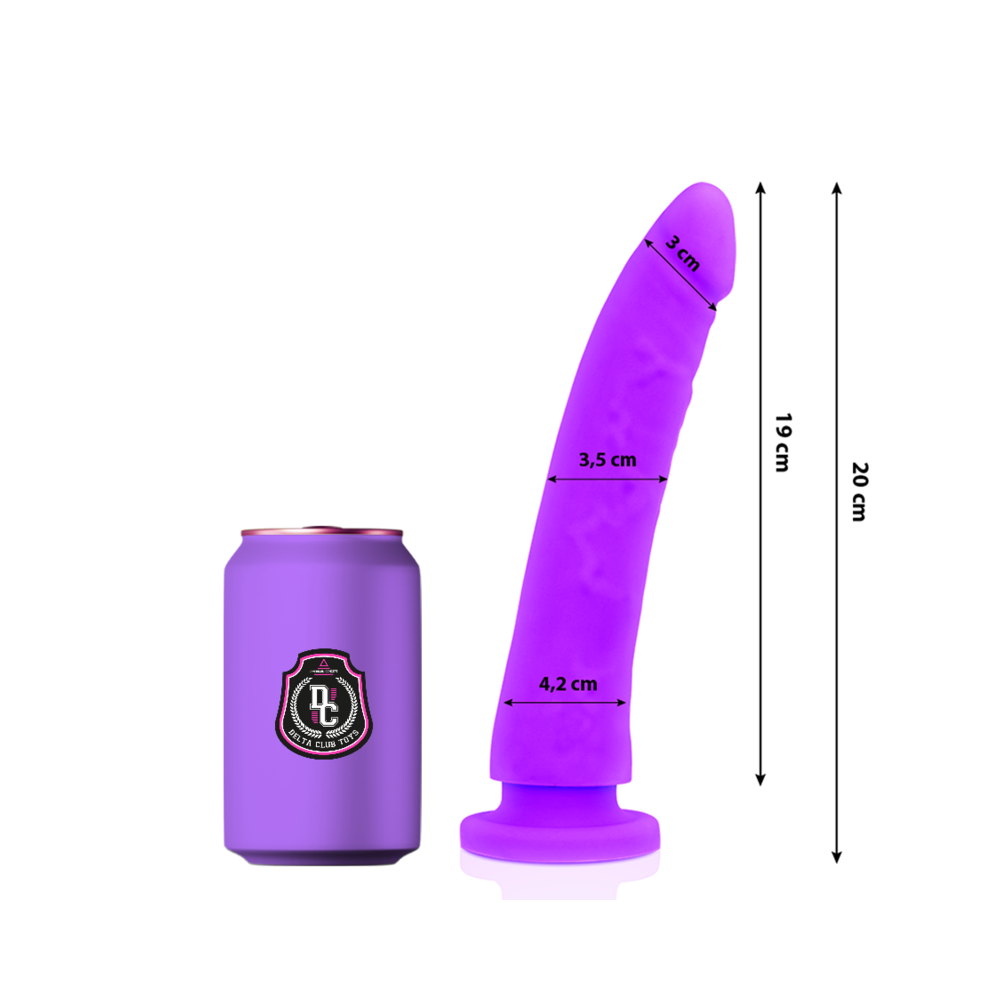 DELTA CLUB - TOYS DONG PURPLE SILICONE 20 CM -O- 4 CM