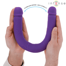 INTENSE - GUNTER DILDO DOUBLE VIBRATOR 40 CM PURPLE REMOTE CONTROL