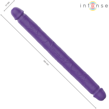 INTENSE - GUNTER DILDO VIBRADOR DUPLO 40 CM ROXO CONTROLE REMOTO