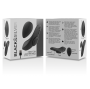 BLACK&SILVER - CALA VIBRADORA DE SILICONE RECARREGVEL PRESTON PRETA