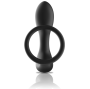 BLACK&SILVER - MASSEUR ANAL TÉLÉCOMMANDE RECHARGEABLE SILICONE NOIR
