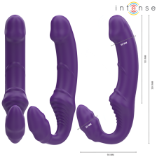 INTENSE - JILL DOUBLE VIBRATEUR 20 CM TÉLÉCOMMANDE VIOLET