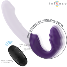 INTENSE - JILL DOUBLE VIBRATEUR 20 CM TÉLÉCOMMANDE VIOLET