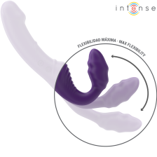 INTENSE - JILL DOUBLE VIBRATEUR 20 CM TÉLÉCOMMANDE VIOLET