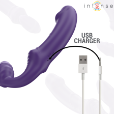 INTENSE - JILL DOUBLE VIBRATEUR 20 CM TÉLÉCOMMANDE VIOLET