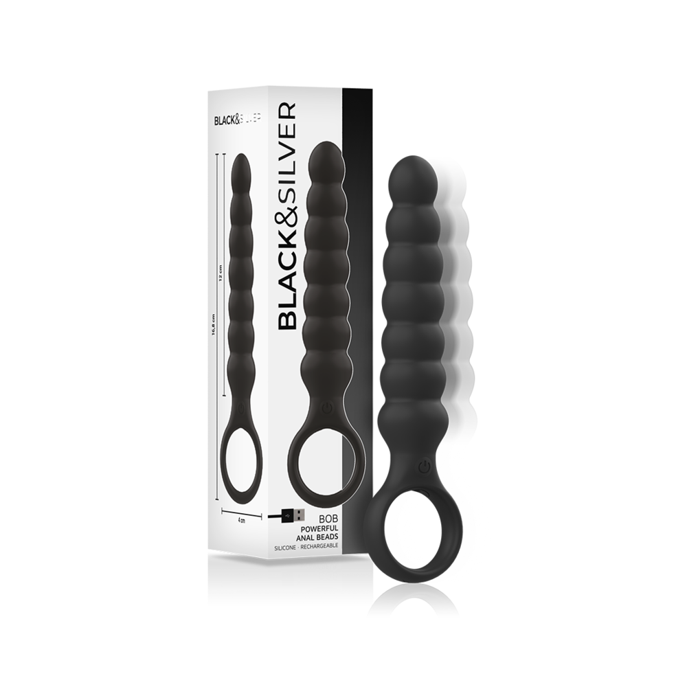 BLACK&SILVER - DILATATEUR ANAL PUISSANT EN SILICONE BOB