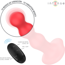 INTENSE - CODY VIBRATOR MIT SAUGNÄPFEN, ROTE FERNBEDIENUNG