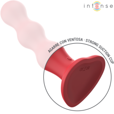 INTENSE - CODY VIBRATOR WITH SUCTION CUP RED REMOTE CONTROL