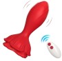 ARMONY - VIBRADOR ROSA E PLUG ANAL PEQUENO CONTROLE REMOTO VERMELHO