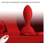 ARMONY - VIBRADOR ROSA E PLUG ANAL PEQUENO CONTROLE REMOTO VERMELHO