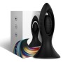 ARMONY - VIBRATORE E PLUG ANALE IN SILICONE NERO