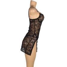 SUBBLIME - 954185 BABYDOLL DE RENDA COM ALÇAS AJUSTÁVEIS PRETO S/M