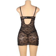 SUBBLIME - 954185 BABYDOLL DE RENDA COM ALÇAS AJUSTÁVEIS PRETO S/M