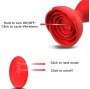 ARMONY - EXTREME A BLOOM VIBRADOR ROSE E PLUG ANAL CONTROLE REMOTO VERMELHO