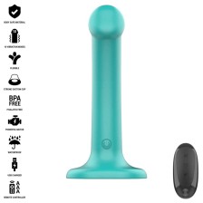 INTENSE - KATIE VIBRATOR WITH SUCTION CUP 10 VIBRATIONS BLUE REMOTE CONTROL