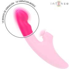 INTENSE - EMI VIBRATEUR 13,5 CM MULTIFONCTION 3 EN 1 10 VIBRATIONS ROSE