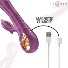 INTENSE - HALLE VIBRATEUR MULTIFONCTION AVEC LANGUE STIMULANTE DAUPHIN VIOLET