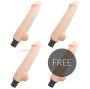 LOVECLONE - VIBRATEUR AUTOLUBRIFIANT HARALD 24 CM -O- 4 CM 3 + 1 GRATUIT