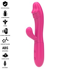 INTENSE - IVY VIBRADOR FLEXÍVEL 10 VIBRAÇÕES COM LÍNGUA ESTIMULANTE ROSA