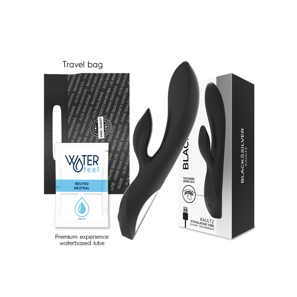BLACK&SILVER - VIBRATORE KAULTZ TOUCH CONTROL