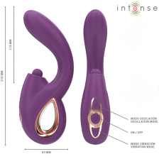 INTENSE - LALI MULTIFUNCIONAL VIBRADOR G-SPOT TAPPING & THRUST & VIBRATION ROXO