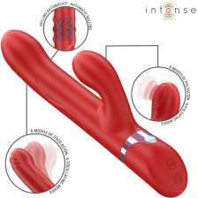 INTENSE - LELE MULTIFUNCIONAL VIBRADOR ROTATIVO & OSCILAÇÃO & ESTIMULAÇÃO VERMELHO