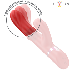 INTENSE - LELE MULTIFUNCIONAL VIBRADOR ROTATIVO & OSCILAÇÃO & ESTIMULAÇÃO VERMELHO