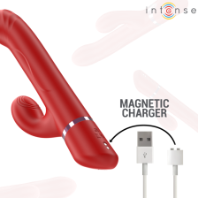 INTENSE - LELE VIBRATEUR MULTIFONCTION ROTATIF & OSCILLANT & STIMULANT ROUGE