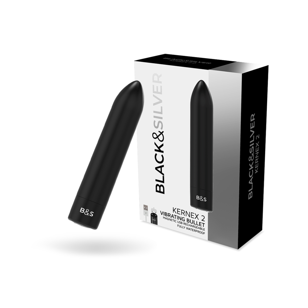 BLACK&SILVER - BALA VIBRANTE KERNEX 2 PRETO