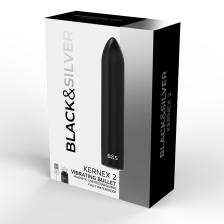 BLACK&SILVER - BULLET VIBRANTE KERNEX 2 NERO