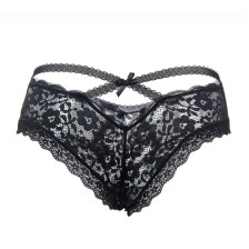 QUEEN LINGERIE - FLORAL LACE PANTIES S/M