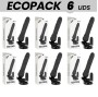 ECOPACK 6 UNIT - BASECOCK CONTROLE REMOTO VIBRADOR REALÍSTICO BASECOCK PRETO 19,5 CM