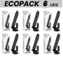 ECOPACK 6 EINHEITEN - BASECOCK REALISTISCHER VIBRATOR MIT FERNBEDIENUNG SCHWARZ 20 CM -O- 4 CM