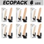 ECOPACK 6 EINHEITEN - BASECOCK REALISTISCHER VIBRATOR MIT FERNBEDIENUNG NATÜRLICHER 21 CM -O- 4 CM