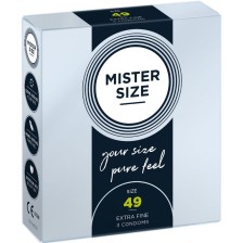 MISTER SIZE - PRÉSERVATIF TAILLE S 49 MM 3 UNITÉS