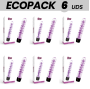 ECOPACK 6 EINHEITEN - GLOSSY LENNY VIBRATOR LILA