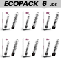 ECOPACK 6 UNIT - VIBRATORE GLOSSY LENNY NERO