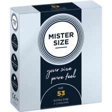 MISTER SIZE - CONDOM SIZE M 53 MM 3 UNITS