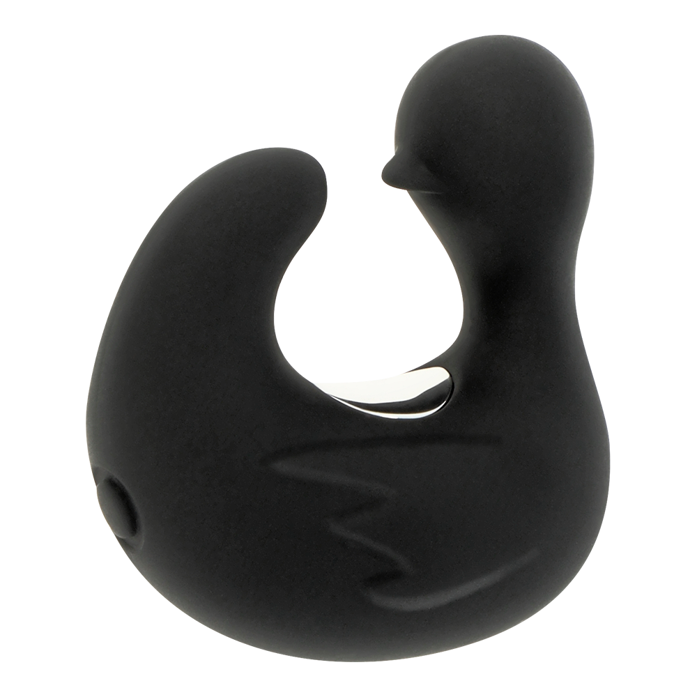 BLACK&SILVER - DUCKYMANIA RECHARGEABLE SILICONE STIMULATING DUCK THIMBLE