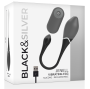 BLACK&SILVER - OVO VIBRATÓRIO RECARREGÁVEL JENELL