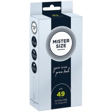 MISTER SIZE - CONDOM SIZE S 49 MM (10 UNITS)