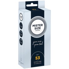 MISTER SIZE - PRESERVATIVO TAMANHO M 53 MM (10 UNIDADES)