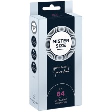 MISTER SIZE - CONDOM SIZE XXL 64 MM (10 UNITS)