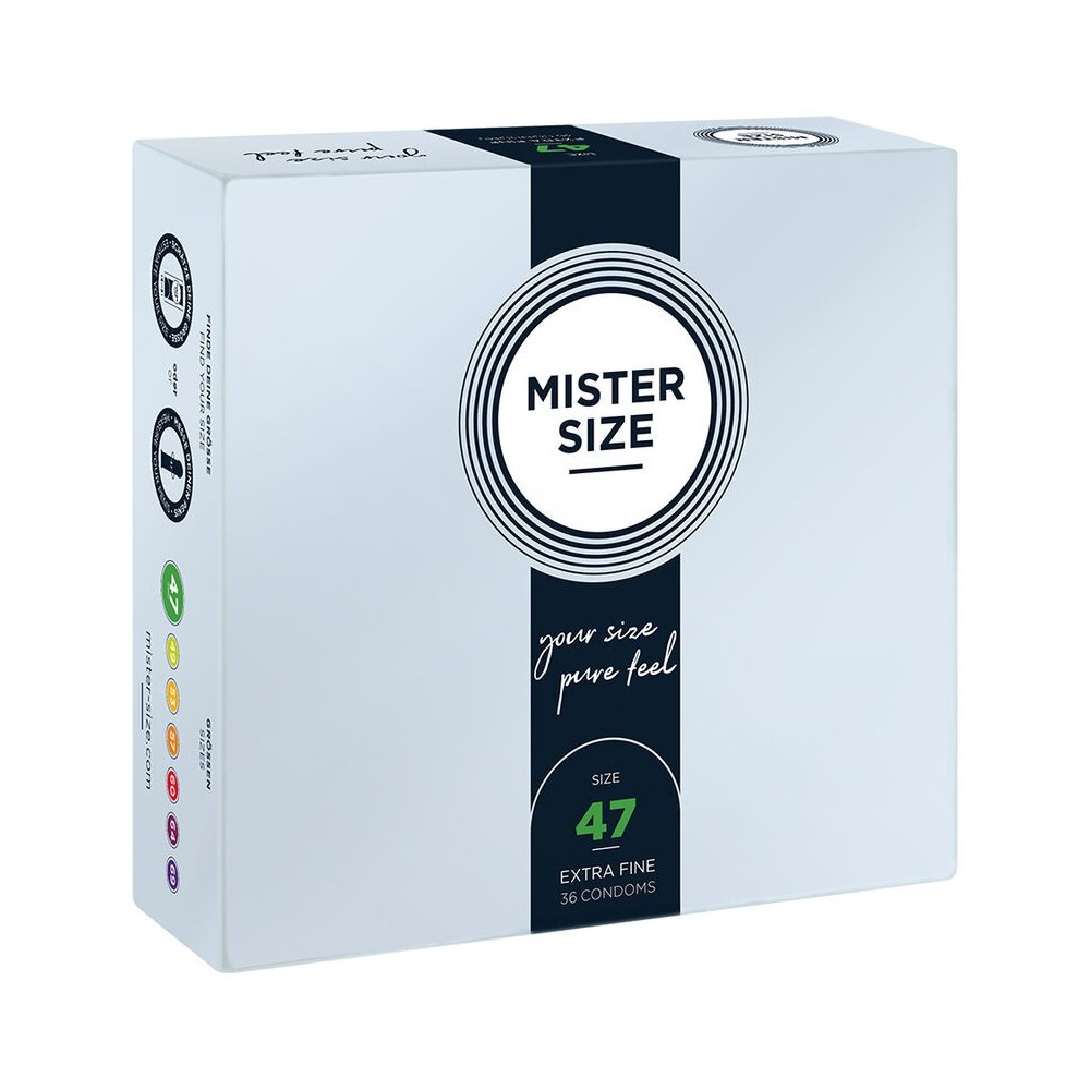 MISTER SIZE - CONDOM SIZE XS 47 MM (36 UNITS)