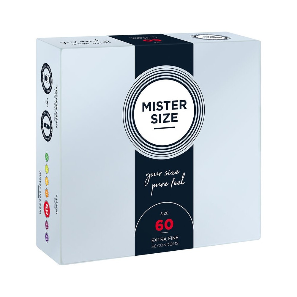 MISTER SIZE - CONDOM SIZE XL 60 MM (36 UNITS)