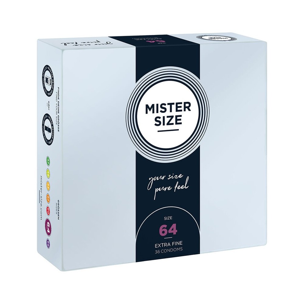 MISTER SIZE - PRÉSERVATIF TAILLE XXL 64 MM (36 UNITÉS)