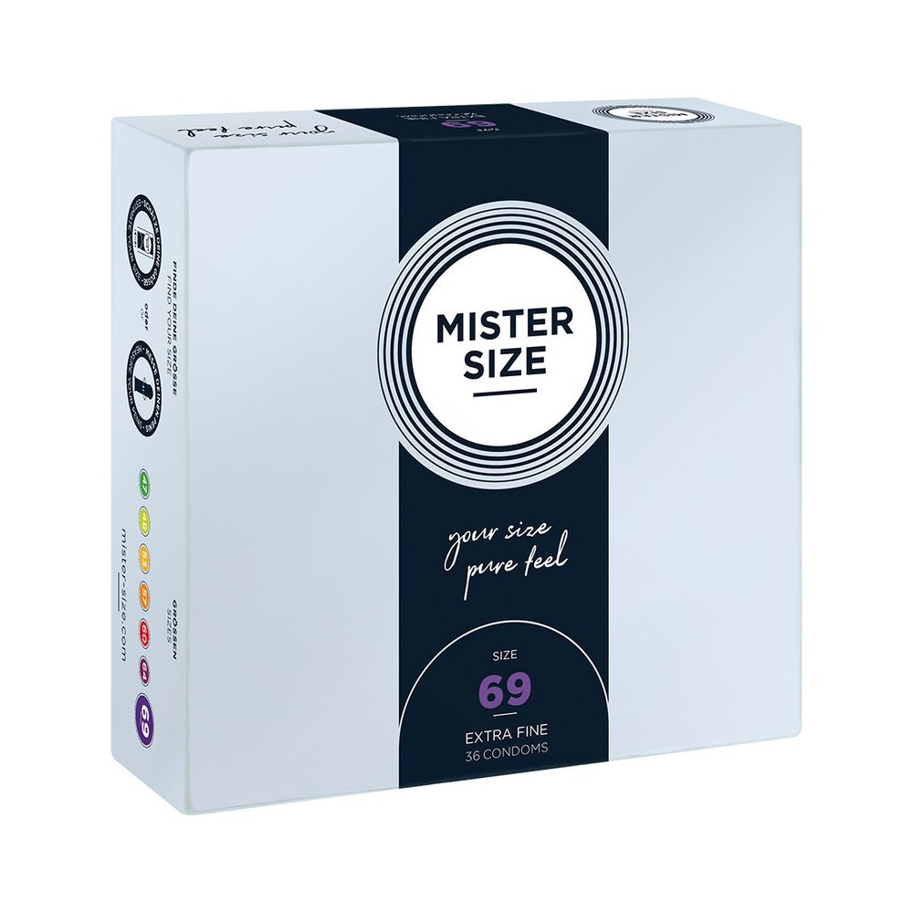 MISTER SIZE - CONDOM SIZE XXXL 69 MM (36 UNITS)