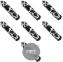 CUSTOM BULLETS - RECHARGEABLE COW MAGNETIC BULLET 10 INTENSITIES 6 + 1 FREE