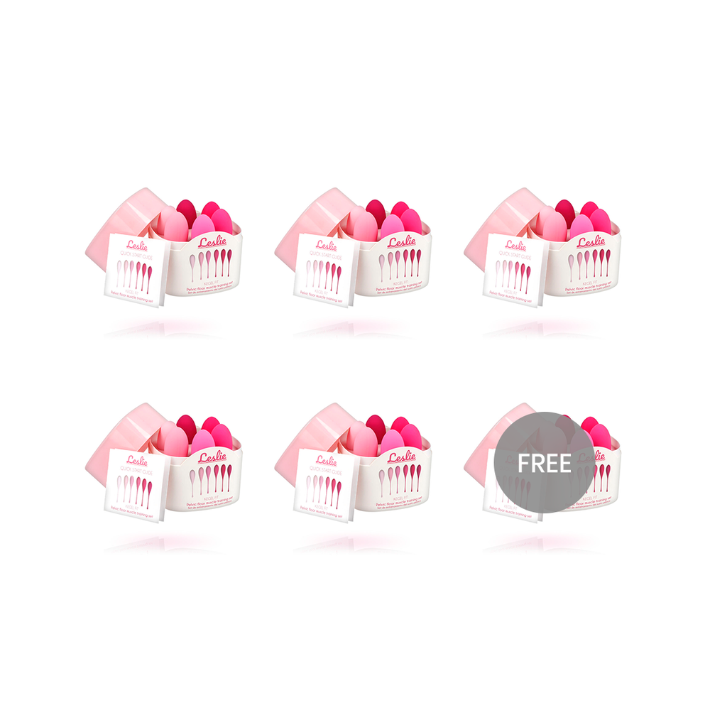 LESLIE - KEGEL FIT PELVIC MUSCLE TRAINING SET 6 WEIGHTS 5+1 FREE