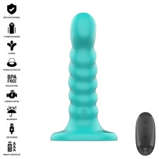 INTENSE - BUFFY VIBRATOR GRÖSSE S SPIRALE DESIGN 10 VIBRATIONEN BLAU FERNBEDIENUNG